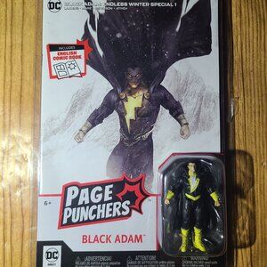 Black Adam DC Comic book w/ mini figure (NEW)